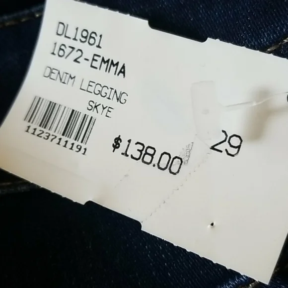 DL1961 // emma legging denim jeans skye nwt - Picture 12 of 13